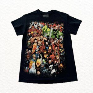 VTG - MARVEL - Civil War Full Cast Black T-Shirt